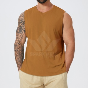 Camiseta sin mangas negra para hombre, cuello redondo, transpirable, de secado rápido, ligera, para gimnasio, entrenamiento, culturismo, fitness, camiseta muscular - Product Image 4