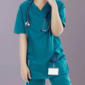 High Quality Custom Medical Quality <b>Doctors</b> and Nurses Female Scrub Nursing Uniform <b>Sets</b> Medical Scrub Hospital Suit - Product Image 2