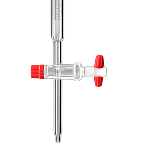 บิวเรตแบบความแม่นยำระดับ A พร้อมก๊อกปิด-เปิดแบบตรงทำจาก PTFE |   เครื่องแก้ววัดปริมาตรในห้องปฏิบัติการสำหรับการไทเทรตที่แม่นยำ - Product Image 1