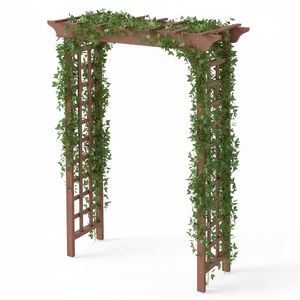 Arco Nuziale in Legno a Forma Triangolare per Cerimonie, Traliccio per Piante Rampicanti, Decorazione Natalizia, Pergola per Giardino e Cortile - Product Image 5