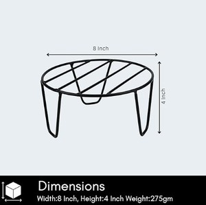 Support de pot en fer pour intérieur et extérieur, pour la décoration de la maison et du jardin - Product Image 3