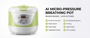 Mini cuiseur à riz électrique FamilyChef avec tasse doseuse, multifonction et cuisson rapide - Product Image 6