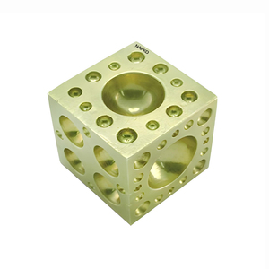 Industrial Jewelry Equipment Square Jewelry Casting Mold With Multiple Dapping Block Brass 2.5"x2.5" For DIY Metalworking <b>Tool</b> - Product Image 1
