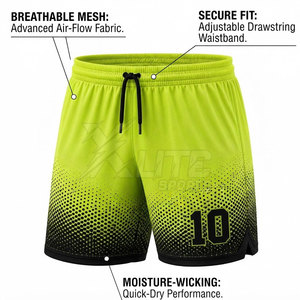 Shorts de football pour hommes grande taille de haute qualité, design personnalisé, vêtements de sport respirants et anti-humidité pour l'entraînement en équipe, adultes - Product Image 4