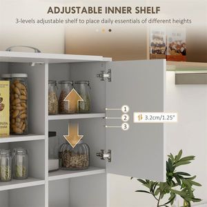 Mobile da Cucina Moderno in Legno Massello e Acciaio Inossidabile, Pannello MDF, Alluminio e Acciaio per Uso Guardaroba - Product Image 2