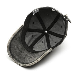 Casquette de baseball en coton brodée avec logo, 6 panneaux, haute qualité, pour hommes et femmes, style hip-hop, vente en gros à prix réduit - Product Image 3