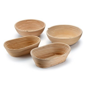 Panier à pain ovale bohème rustique en rotin fait à la main de haute qualité avec doublure en silicone, écologique pour la boulangerie - Product Image 3