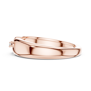 Round Brilliant Cut Lab Grown Diamond <b>Ring</b> <b>Men</b> 10K 14K Gold Plated Luxury Engagement Wedding Band IGI Certified Synthetic Stone - Product Image 2