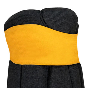 Gants de hockey sur glace à doigts entiers en polyester avec fermeture auto-agrippante unisexe noir jaune équipement sportif toutes saisons 2027 - Product Image 4