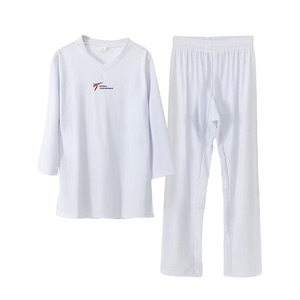 Uniformes de compétition de Taekwondo, hauts personnalisés élastiques pour combattants, tendance unisexe, approuvés WT, 100% polyester, haute qualité, durables - Product Image 3