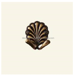 Art Design Brass Simple Look Wall Hanger Long Self Adhesive Coat Clothes Wall Wooden Hanger With 4 <b>Hook</b> Wall <b>Hook</b> - Product Image 3