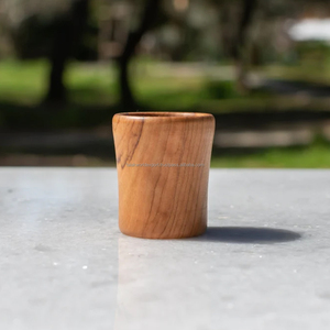 Taza de café de madera hecha a mano con logotipo personalizado, taza de madera para exteriores de 60ml y 120ml; Taza de madera ecológica a la venta por FWE - Product Image 5