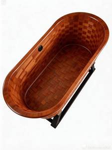 Hot Sale 100% Original New Design Powder Coat Iron Support Base Modern Classic Indoors Outdoors Single Wooden Parquetted Bathtub - Product Image 3