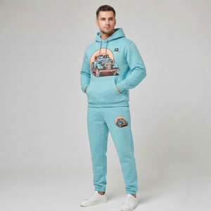 Conjunto Deportivo Transpirable de Invierno para Hombre, Manga Larga, con Pantalón a Juego, Ajuste Cómodo para Uso Casual - Product Image 3