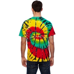 T-Shirts de teinture fantaisiste pour garçons, en coton biologique à manches courtes, adaptées aux muscles, collection été - Product Image 2