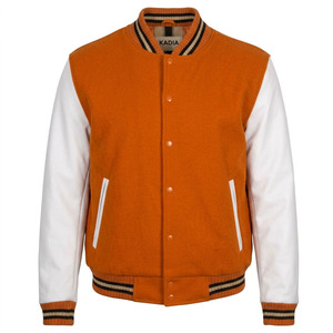 Custom Design Wool Body Varsity <b>Jacket</b> with White Leather Sleeves Premium Letterman <b>Baseball</b> <b>Jacket</b> <b>for</b> <b>Men</b> - Product Image 3