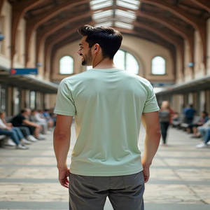 High Quality 100% Cotton Heavyweight <b>Boxy</b> <b>T</b>-<b>shirts</b> OEM ODM Casual Oversize Logo <b>T</b>-<b>Shirts</b> for Men Solid Color Blank <b>T</b>-<b>shirts</b> - Product Image 3