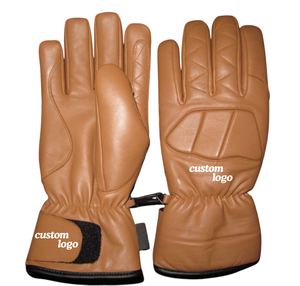 ถุงมือขี่มอเตอร์ครอสหนังคุณภาพสูง กันลื่น เก็บความร้อน ห้านิ้ว สำหรับทุกเพศ สกรีนโลโก้ได้ ทนทาน นุ่มสบาย - Product Image 1