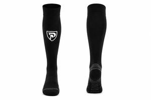 Dumela Men's <b>Black</b> Crew <b>Socks</b>-100% Cotton Knitted Heat-Transfer Printed Breathable & Quick Dry Winter Sports Use <b>Socks</b> - Product Image 1