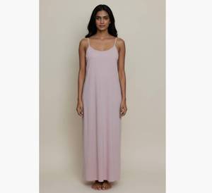 Custom Logo Ladies Nightgown Soft Breathable Plain <b>Long</b> <b>Slip</b> Dress Loose Lounge Wear Women Sleepwear Clothing - Product Image 2