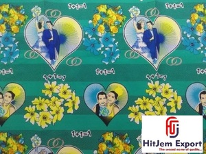 Luxurious Custom African Wax Print Fabric for European Israel Island Scarves Wedding Party Wear Home Furnishings Custom - Product Image 5