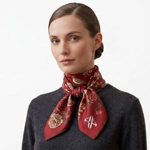 New High Quality Wholesale Women's <b>Square</b> <b>Scarves</b> 100% <b>Silk</b> Material Premium Solid Muslim Outdoor Use Custom Logo - Product Image 1