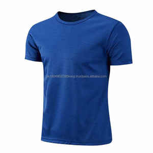 T-shirt décontracté pour homme à manches courtes, couleur unie, respirant, séchage rapide, 180g, coupe ample, écologique, prix de gros, vêtements d'été - Product Image 6