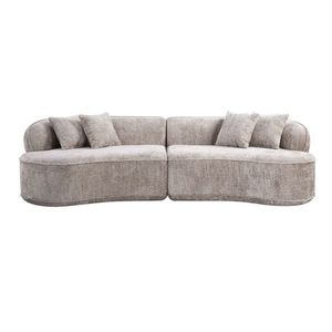 Divano Angolare Moderno di Lusso Oversize a Forma di L, Design Minimalista con Comodo Letto Pieghevole per Soggiorno o Appartamento - Product Image 4
