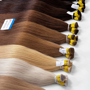 Wholesale Top Quality Double Drawn Raw Blonde Human Hair Bulk Unprocessed Virgin Hair <b>Braiding</b> <b>Extensions</b> - Product Image 6