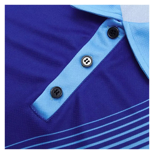 T-shirt léger en polyester et élasthanne pour homme, nouveau design, idéal pour le golf et le polo, avec tissu respirant, imprimé, uni et extensible - Product Image 4