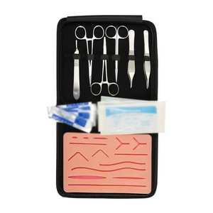 Kit de pratique de suture en acier inoxydable 6 pièces pour étudiants en médecine – Instruments chirurgicaux de base pour la formation aux techniques chirurgicales par Grip Surgical - Product Image 1