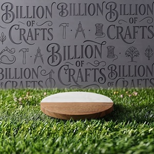 Sous-verres modernes en bois avec dessus en marbre, design antidérapant pour la décoration de table - Product Image 5