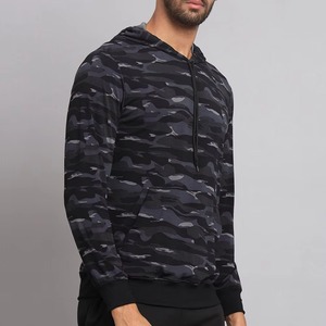 Sweat à capuche en polaire solide à manches longues, séchage rapide, coupe classique, avec poche, en polyester tricoté, décontracté, pour l'automne, anti-plis - Product Image 4
