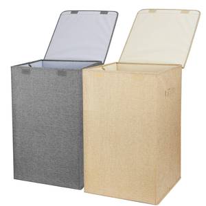 Pieghevole 1pc cesto della biancheria con maniglie del coperchio lavato vestiti organizzatore di stoccaggio - Product Image 2