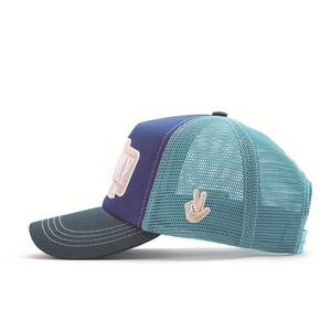 Casquettes de camionneur personnalisées de haute qualité avec broderie et impression de logo sur mesure, 100% coton, toile, sportives, unisexes, service OEM - Product Image 3