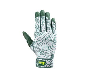 Gants de frappe de baseball professionnels, paume en cuir de mouton, dos en polyester avec impression par sublimation. - Product Image 2