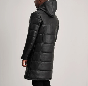 Custom Design Unisex Winter Long <b>Coat</b> Distressed <b>Waterproof</b> Windproof Polyester Cotton Front Logo - Product Image 5