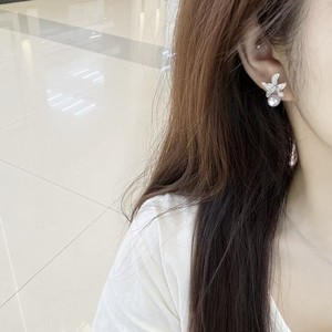 Boucles d'oreilles en perles d'eau douce d'été précoce Seastar, mode populaire, bijoux Haoshi Lily Mantou, bijoux élégants en perles - Product Image 4
