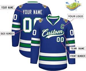 Maillots de hockey sur glace sur mesure, broderie, impression par sublimation, vêtements de sport respirants, logo personnalisé, directement du Pakistan - Product Image 6