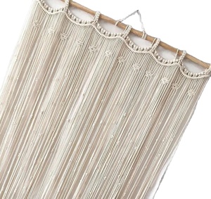 Bohemian Room Divider Handmade Door String <b>Curtain</b> <b>Macrame</b> Door <b>Curtain</b> | Large Wedding Backdrop Wall Hanging Tapestry - Product Image 1