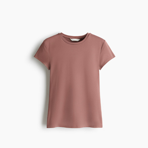 Camiseta de Microfibra Ajustada para Mujer, Elástica, Ligera, Transpirable, Suave al Tacto, Informal, Deportiva - Product Image 3
