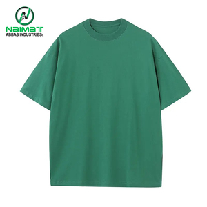 เสื้อยืดผู้ชายคอตตอน 100% ทรงปกติ แบบเรียบ ไหล่ตก สไตล์ลำลอง เนื้อผ้าหนา ขายส่งจากโรงงาน - Product Image 1