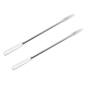 Professional <b>Makeup</b> Spatula Double-Ended Slanted round Head Spatula Artist Mixing Spatula for <b>Makeup</b> <b>Tools</b> - Product Image 1