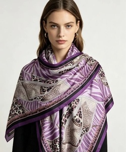 Écharpe longue imprimée pour femme, châle et étole multifonctionnels, design élégant, cadeau idéal pour mariages/fêtes, tissu polyester/nylon - Product Image 3