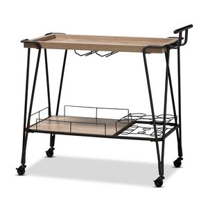 Wide Circular Round Bar Cart Vegetable Storage With <b>Caster</b> Wheel Serving Bar Cart With Wire Mesh Window Trolley <b>for</b> Home Kitchen - Product Image 5