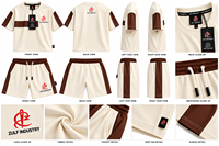 Nouvel Arrivage 2026 – Ensemble Décontracté d'Été pour Homme de Haute Qualité, Tricoté 100% Coton avec Logo Sérigraphié, Séchage Rapide, Personnalisation OEM/ODM