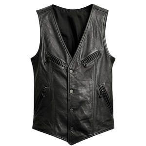 Chaleco Vaquero para Hombre, Estilo Casual para Invierno, de Alta Calidad, Personalizable, Transpirable, con Botones, Estilo Motero - Product Image 1