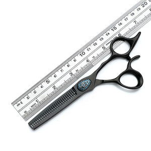 Hot Selling Left Hand Shears Scissor Double <b>Barber</b> Trimming for Hair Scissor <b>Set</b> Japanese Professional 440C Steel - Product Image 6