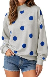Sudadera de Cuello Alto para Mujer de Alta Calidad, Estampada, de Felpa, Algodón Ecológico, Ligera, Transpirable, de Secado Rápido, Estilo Casual - Product Image 3