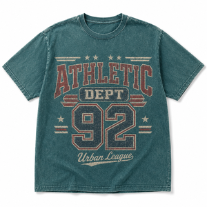 Camiseta Vintage Lavada de Algodón Pesado para Hombre, 300 Gramos, Cuello Redondo, Manga Corta, Lisa, con Logotipo Personalizado, Estilo Urbano, OEM ODM - Product Image 5